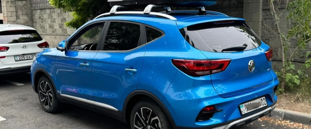 Синий MG ZS 2024 года в аренду в Алматы